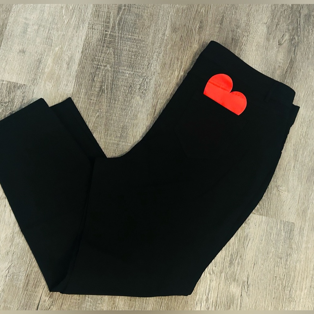 NEW 89th & Madison Black Jeans Heart on Pocket size 18W NWOT